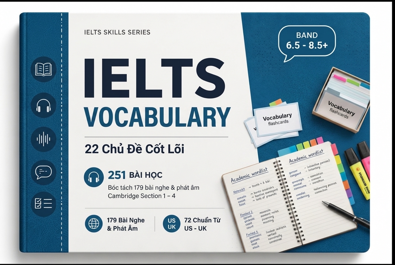 IELTS Vocabulary 3D Concept