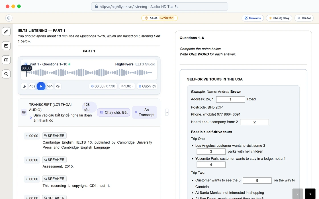 IELTS Listening HD