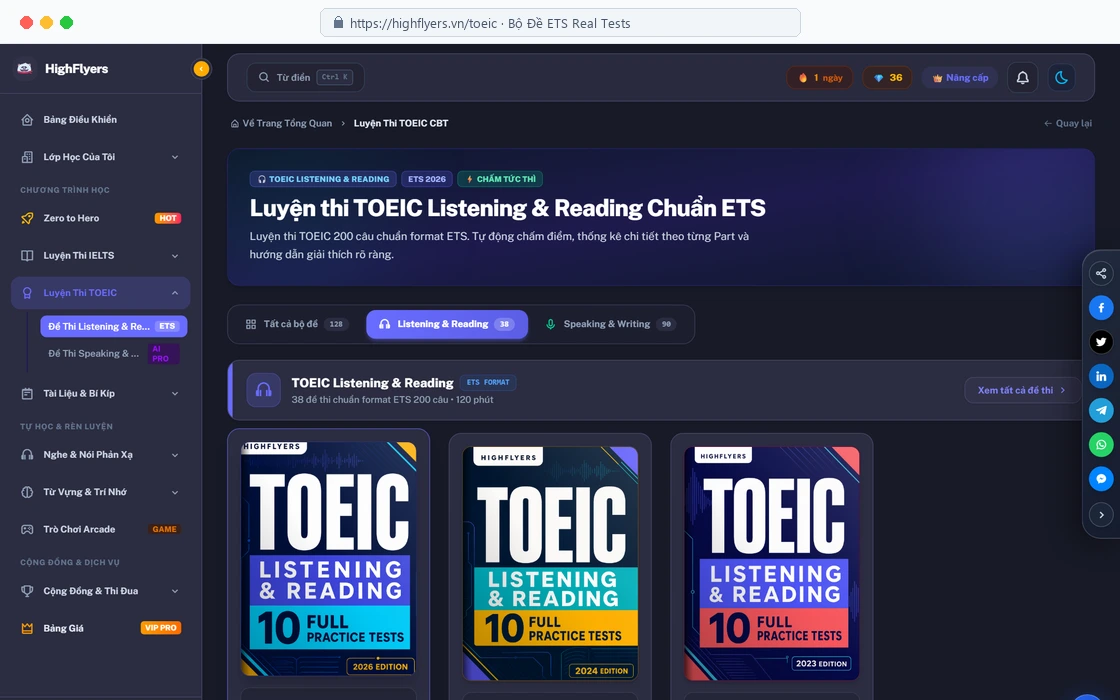 TOEIC ETS Tests